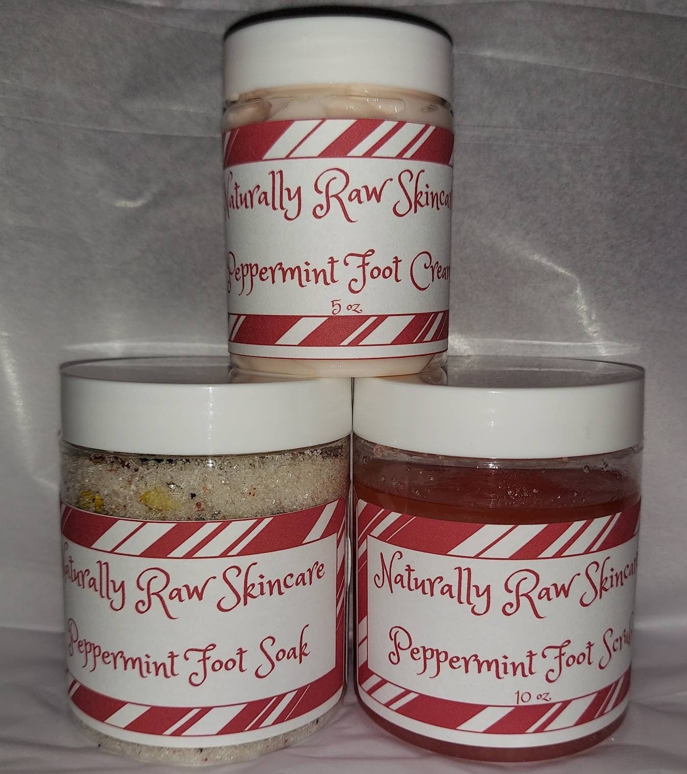 Peppermint Foot Care Kit – Soak, Scrub & Cream for Dry Feet
