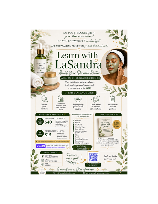 Build Your Skincare Routine Class
