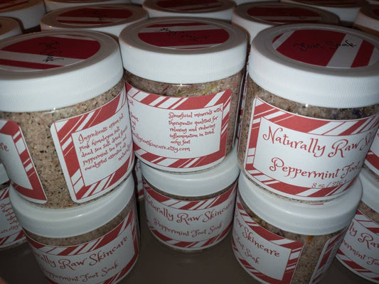 Peppermint Foot Soak with Epsom Salt, Himalayan Salt & Essential Oils